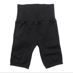 Washed Black Free People Good Karma Bike Shorts